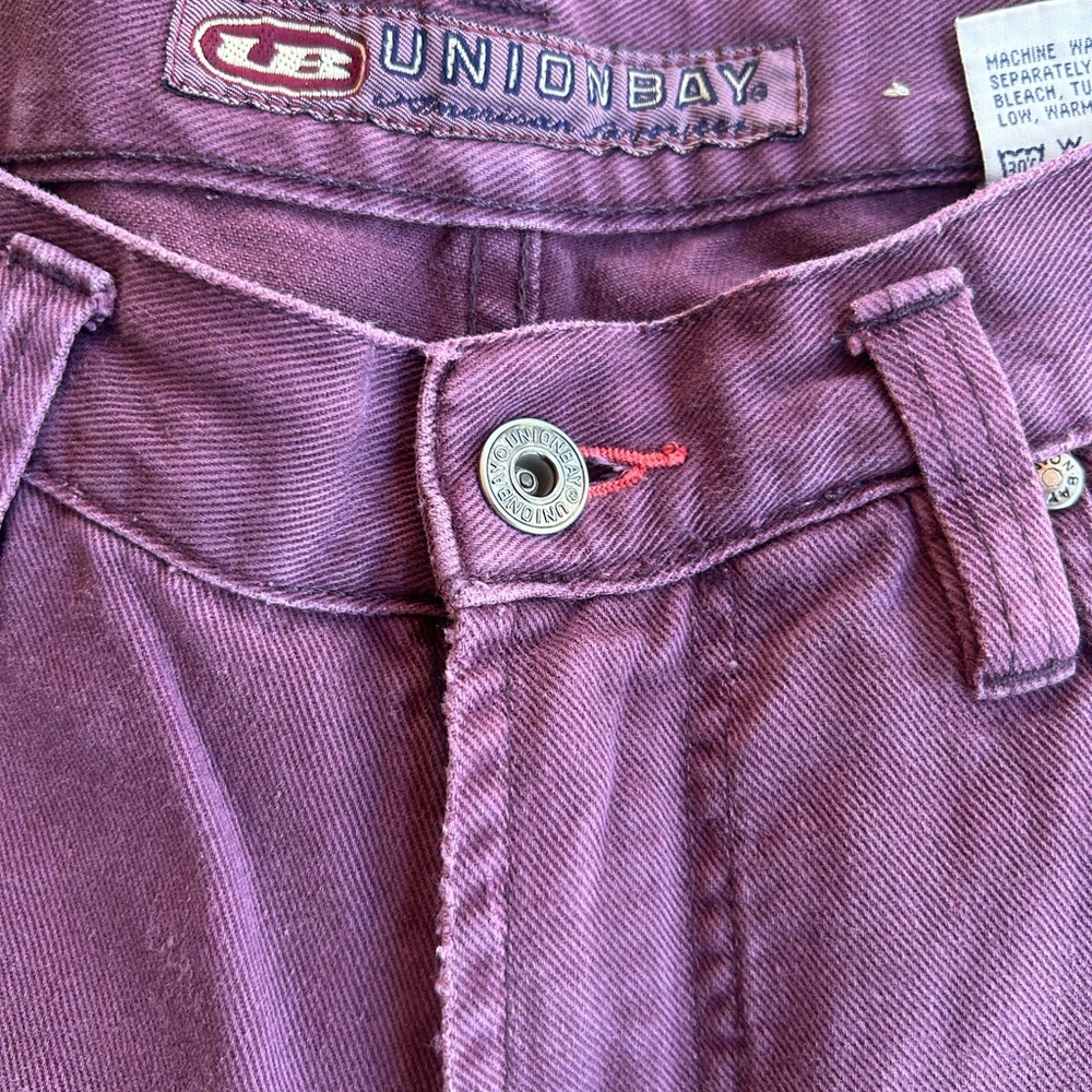 Union Bay Purple Denim Shorts - Picture 7 of 8